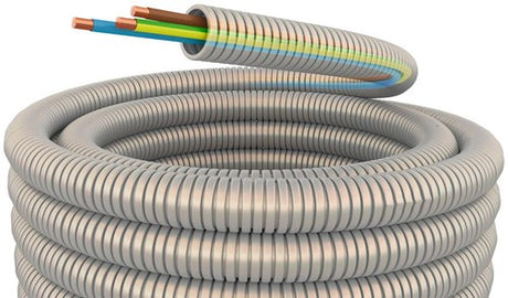 Enzo installatiebuis flexibel 5 8 (16mm) bedraad grijs 100m - 1275800