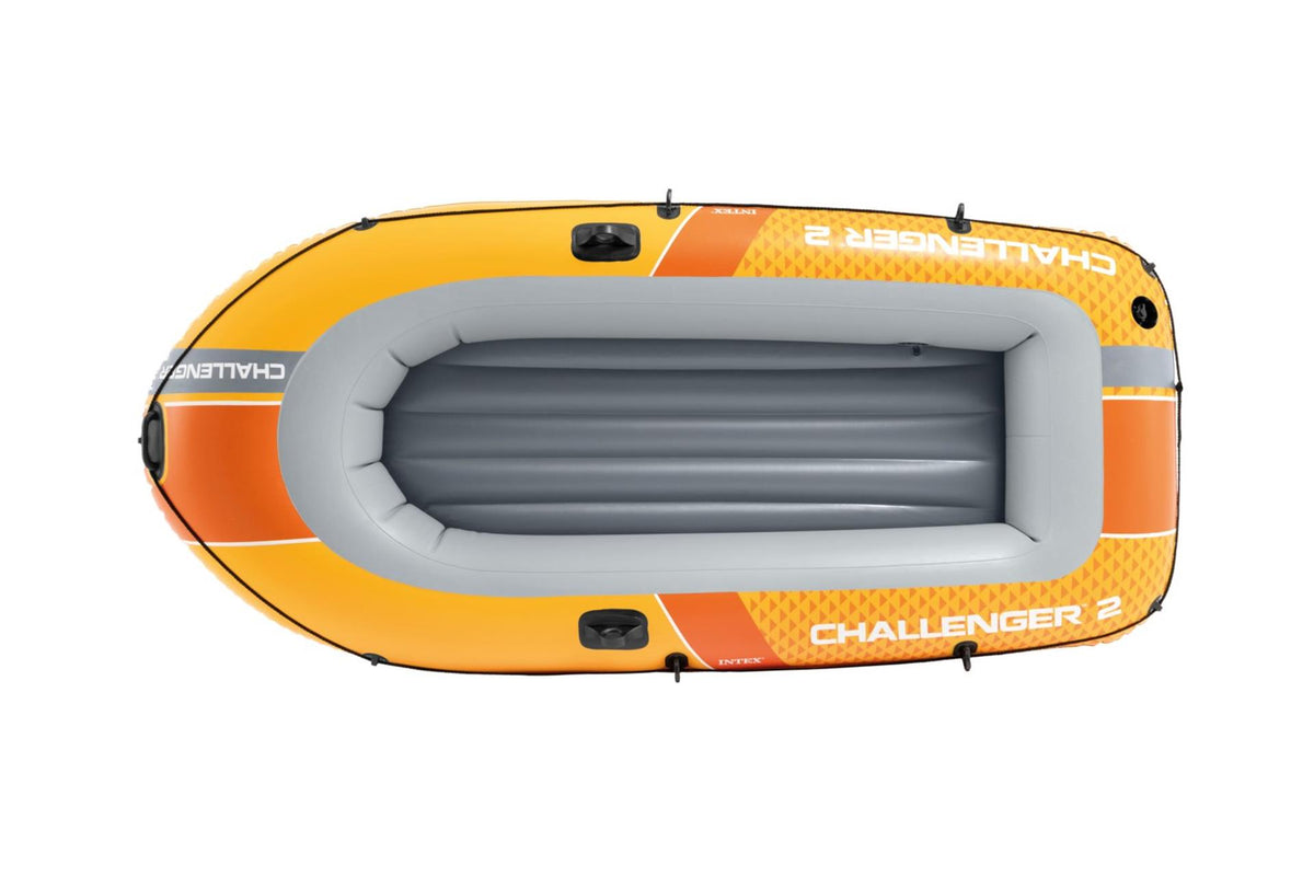 Intex challenger 2-persoons boot set inclusief peddels en pomp 236x114x41cm (