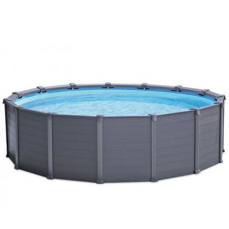 Intex swimming pool graphite panel 478 x 124 cm