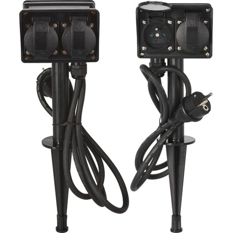 Pro garden tuinstekkerdoos voor buiten 4 stopcontacten 1,5m kabel