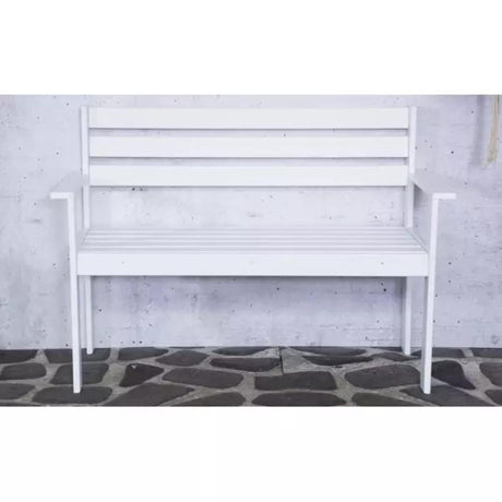 Sens -line semmy houten bankje 120cm wit fsc