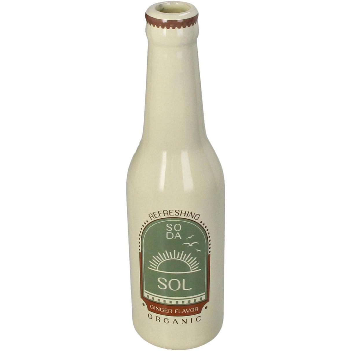 Kersten vaas soda fles sol fine aardewerk ivory 6.5x6.5x24cm