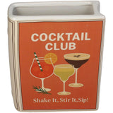 Kersten vaas book cocktail club dolomite orange 15x5.5x18cm