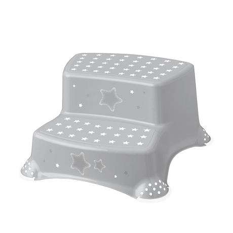 Keeeper opstapje kids grijs stars 40 x 37 x 21 cm