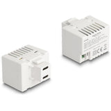Usb c naar 2‑pins aansluitblok keystone