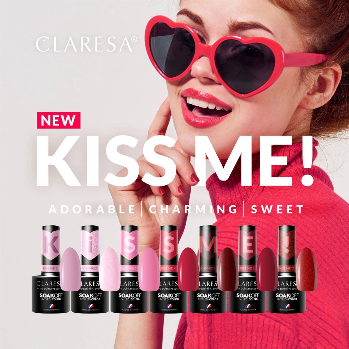 Claresa uv led gellak 5ml kiss me 1