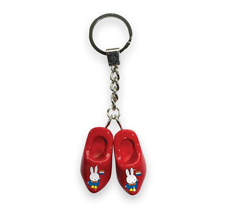 Nijntje sleutelhanger 2 klomp 4 cm rood