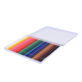 Kleurpotloden in blik 24 stuks