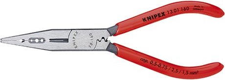 Knipex bedradingstang zwart geatramenteerd met kunststof bekleed 160 mm - 1301160