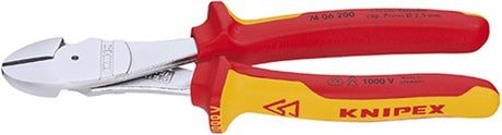 Knipex kracht-zijsnijtang verchroomd 250 mm - 7406250