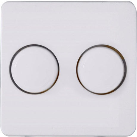 Enzo kopp hk02 arctic wit afdekplaat + knop duo dimmer - 4621035
