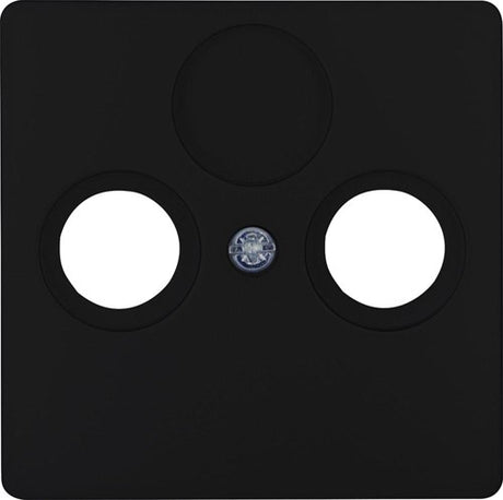 Enzo kopp hk05 mat zwart afdekplaat voor coax - 4621640