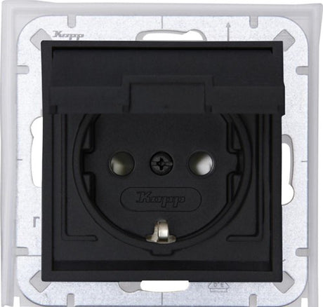 Enzo kopp hk07 antraciet ip44 inbouw stopcontact ra deksel - 4623160