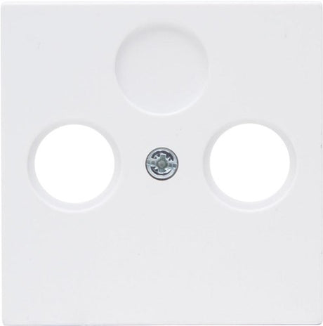 Enzo kopp hk07 pure mat wit afdekplaat voor coax - 4624040