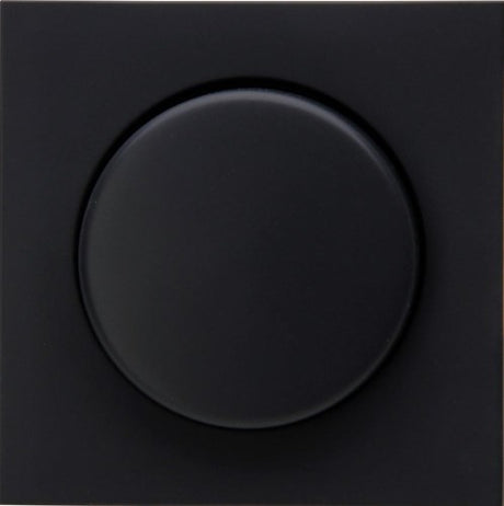 Enzo kopp hk07 pure mat zwart afdekplaat + knop dimmer - 4624530