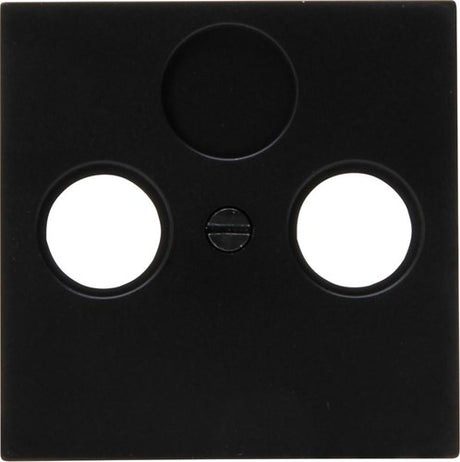 Enzo kopp hk07 pure mat zwart afdekplaat voor coax - 4624540