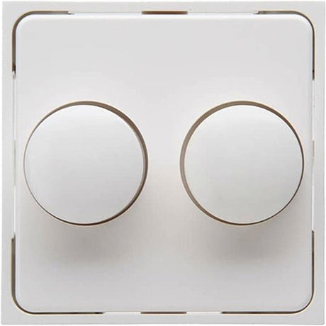 Enzo kopp hk07 wit afdekplaat + knop duo dimmer - 4622035
