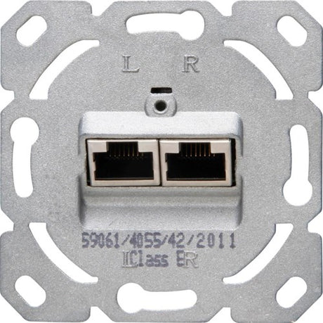 Enzo kopp inbouw unit isdn cat6 2-voudig