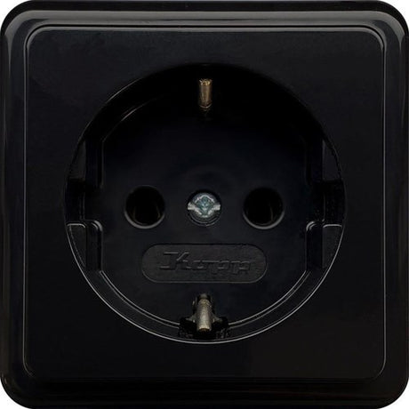 Enzo kopp zwart opbouw stopcontact ra - 4626100