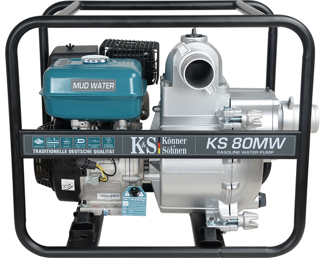 Ks uitlaatgaspomp ks 80mw naar zeer vuil water 1000 l min