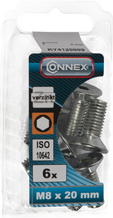 Connex binnenzeskantbout vk m8x20 6st vz - ky4120009