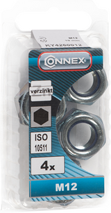 Connex borgmoer met nylonring m12 4st vz - ky4260012