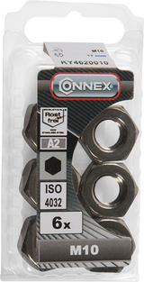 Connex zeskantmoer m10 6st a2 - ky4620010