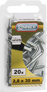 Connex kramschroef 2.8x30 20st vz - ky5040030