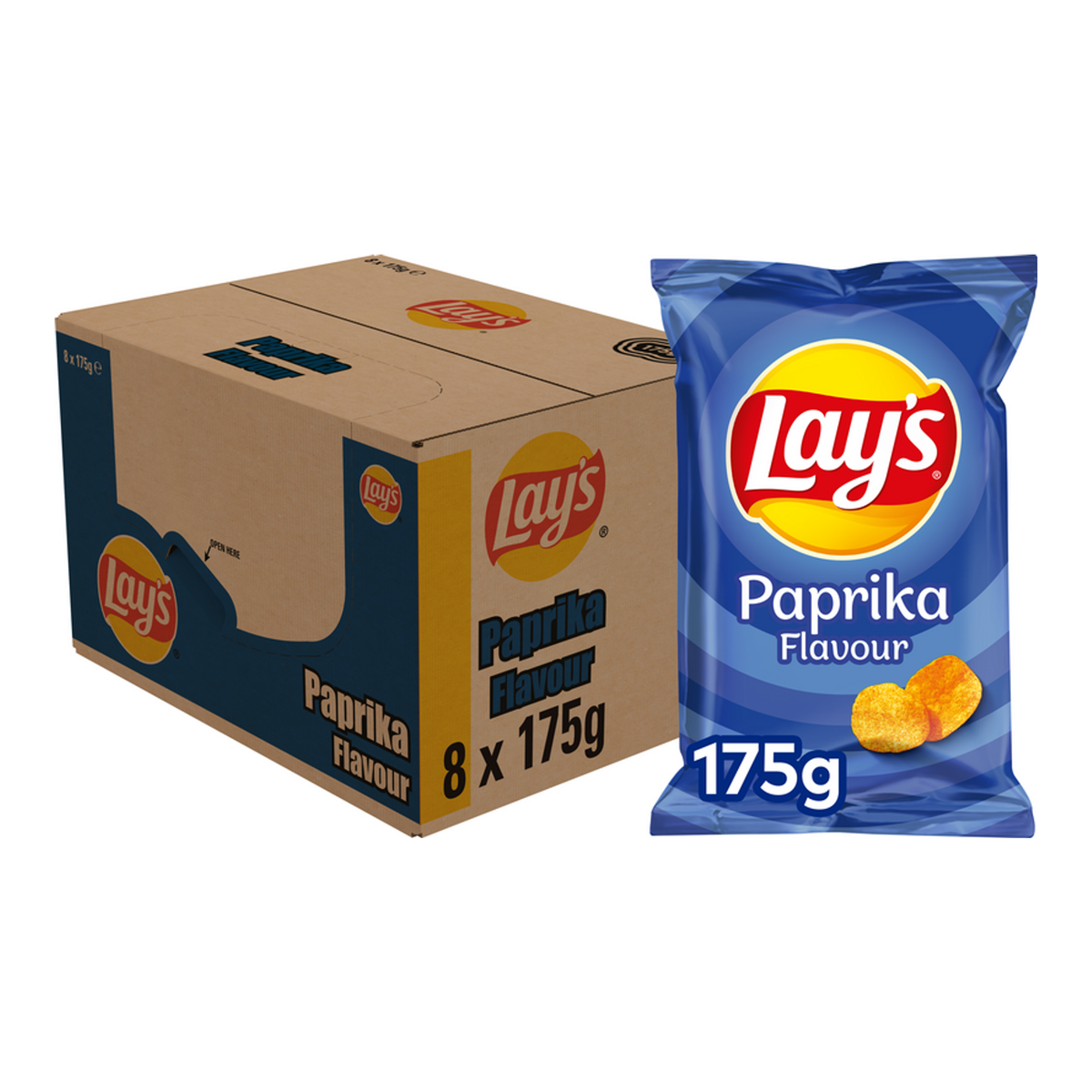 Lay's chips paprika (8x 175gr)