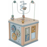Little dutch forest friends houten activiteitenkubus fsc blauw
