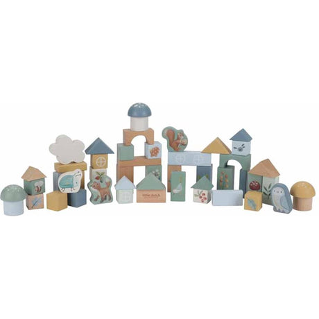Little dutch forest friends bouwblokken in ton fsc