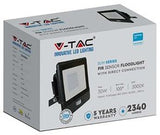 V-tac led bouwlamp | 30w | 6500k | ip65 | met sensor | body zwart