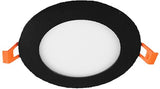 Enzo led panel downlight 9w 3000k incl. driver zwart - led2620