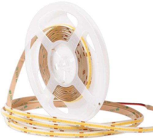 Enzo led strip cob flex 5m 24v ip65 warm wit 3000k - led1201