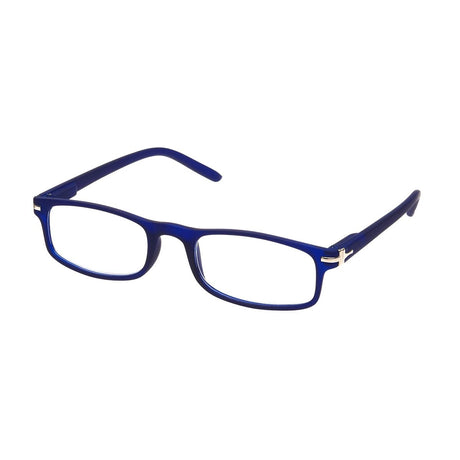 Spectrum leesbril mat blauw rechthoekig 3.50