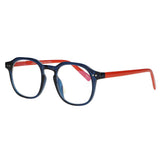 Spectrum computerbril blauw oranje 1.00