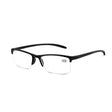 Spectrum leesbril zwart rechthoekig half randloos 2.50