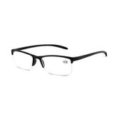 Spectrum leesbril zwart rechthoekig half randloos 2.50