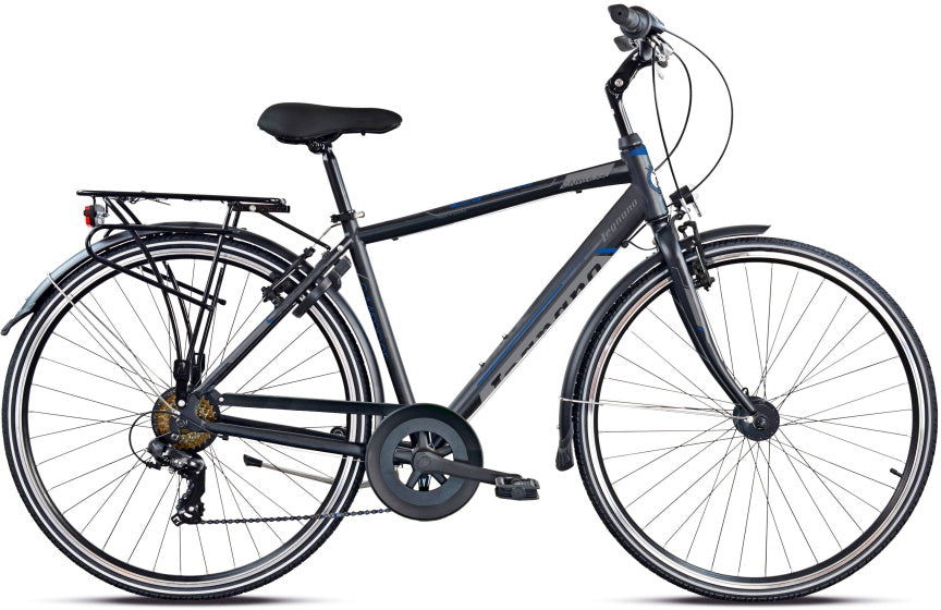 Legnano Cambridge 28 pulgadas 58 cm Hombres 7V V-Rayos Mat Negro Negro