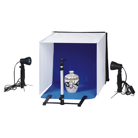 Linkstar Recordbox Set PBK-50 50x50 Foldable + 2x50W lamps