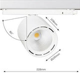 Enzo lival led railspot 3-fase 34w 4000k zwart 30gr lival cafeteria - 5050616