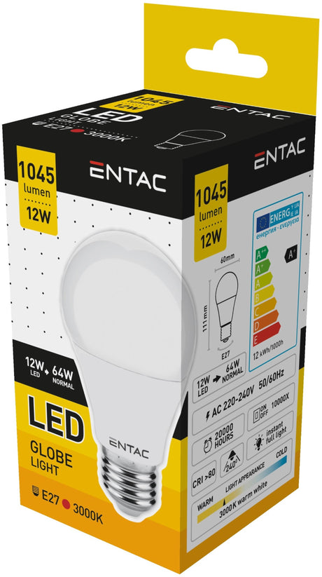 Avide entac led lampen e27 1045lm 12w peer