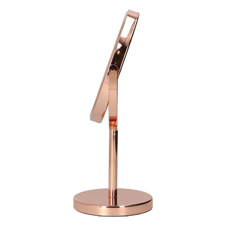 Lsp spiegels spiegel op voet rosé goud 30,5cm 7x vergrotend