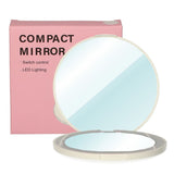 Lsp spiegels compacte tasspiegel rond 5x vergrotend met led