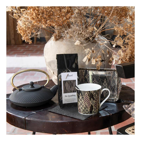 Ambiente kussenhoes luxury trees zwart -40x40cm -100% katoen