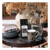 Ambiente dienblad melamine luxury trees zwart 13x21cm