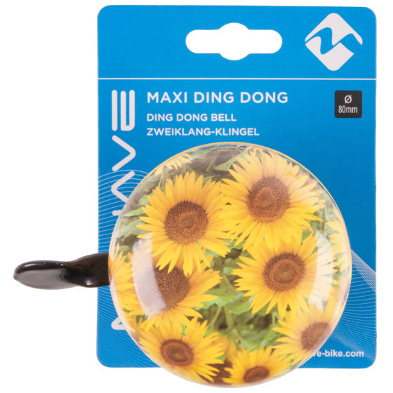 M-wave bicycle bell ding-dong Ø80mm sunflower yellow