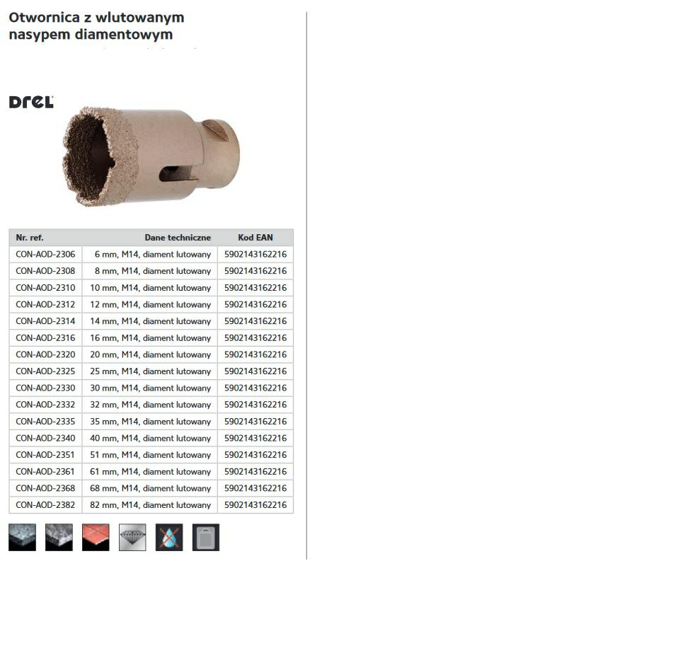 Kroon m14 10mm diamanten dijk gesoldeerde diamant