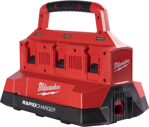 Milwaukee accessoires m18 pc6 eu | packout oplader voor 6 accu's - 4932480162