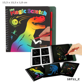Depesche - dino world mini magic-scratch book